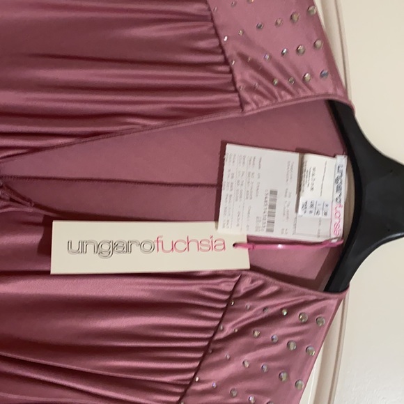 Rare!!Emanuel Ungaro Fuchsia Wrap Dress - Picture 2 of 5